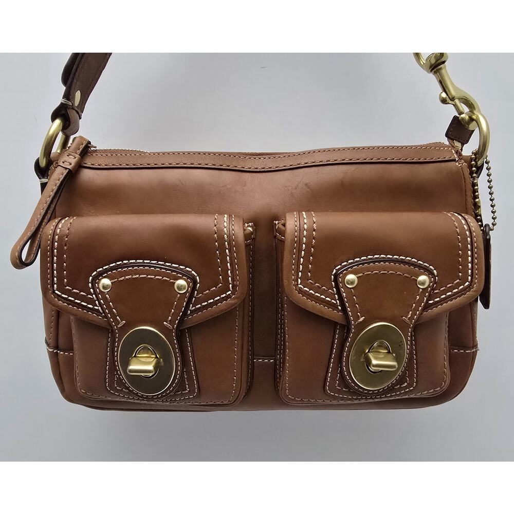 Authentic Coach F12868 Double Turnlock Legacy Shoulder Bag 65th Anniversary - Picture 2 of 16